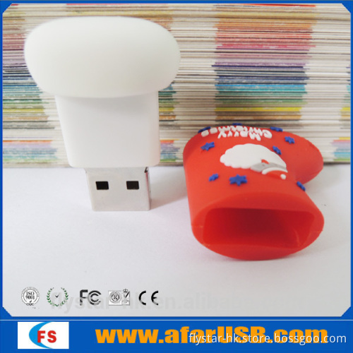 christmas 2016 new hot items gifts PVC shoes shape usb stick 16gb customized design pendrive